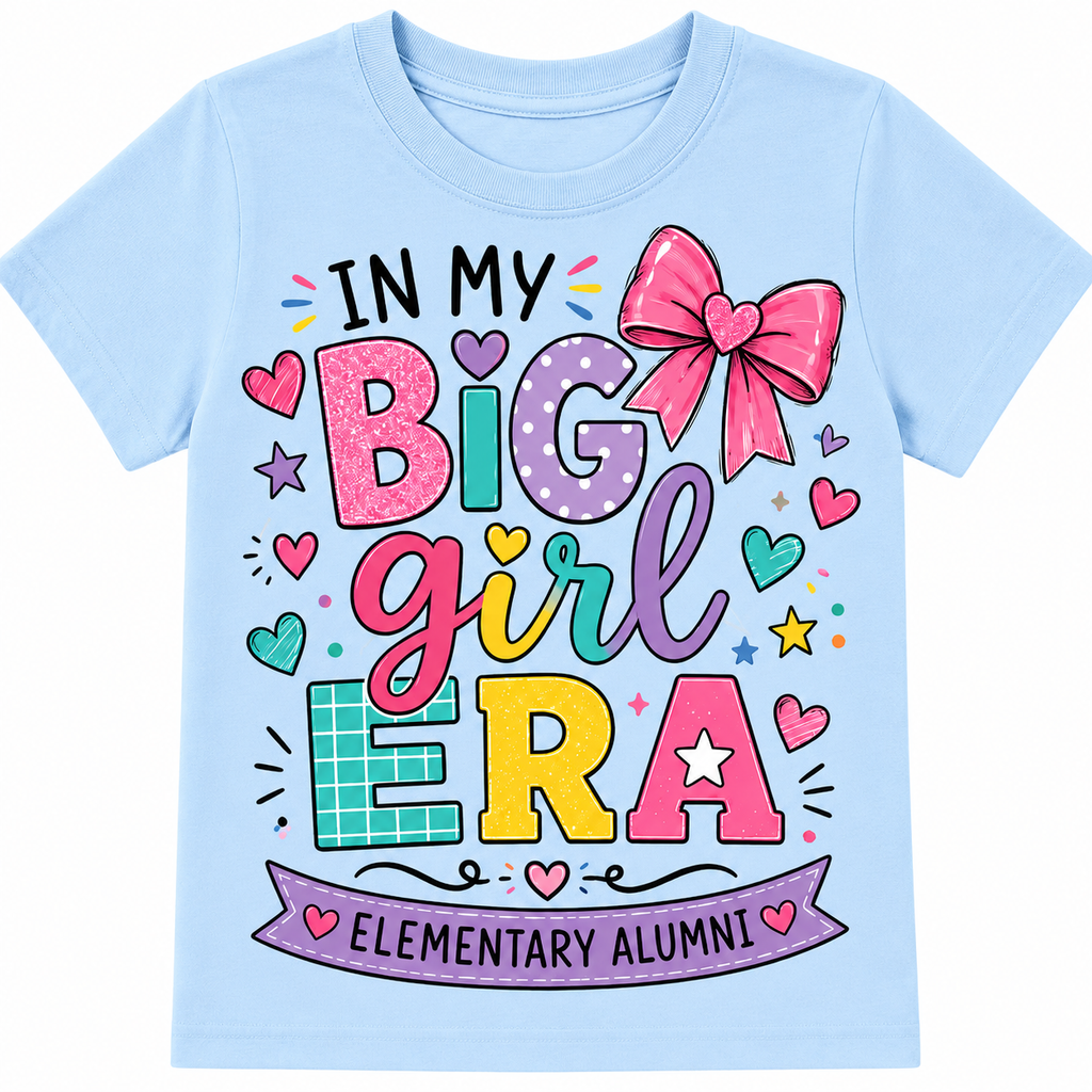 In My Big Girl Era, Elementary Alumni Back to School Shirt