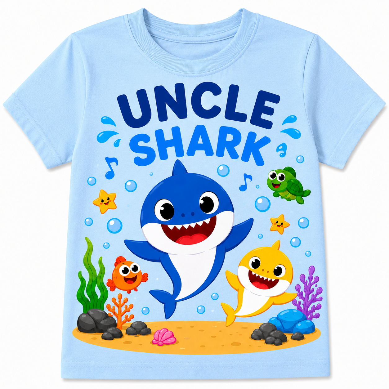 Mommy Shark Birthday Shirt – Family Matching Baby Shark Party Tee for Mommy, Daddy, Grandma, Grandpa, Uncle & Auntie