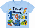 "I'm So Ready For 1st Grade" Boy style and Girl style school outfit T-Shirt