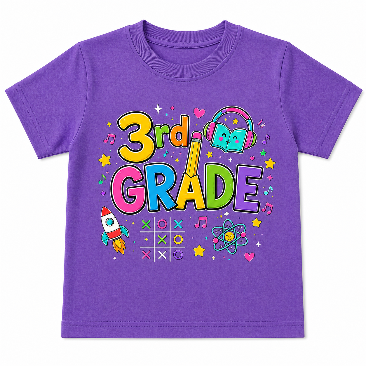 3rd Grade Rocket Science Kids Tee, Back to school Girl style and Boy style shirt