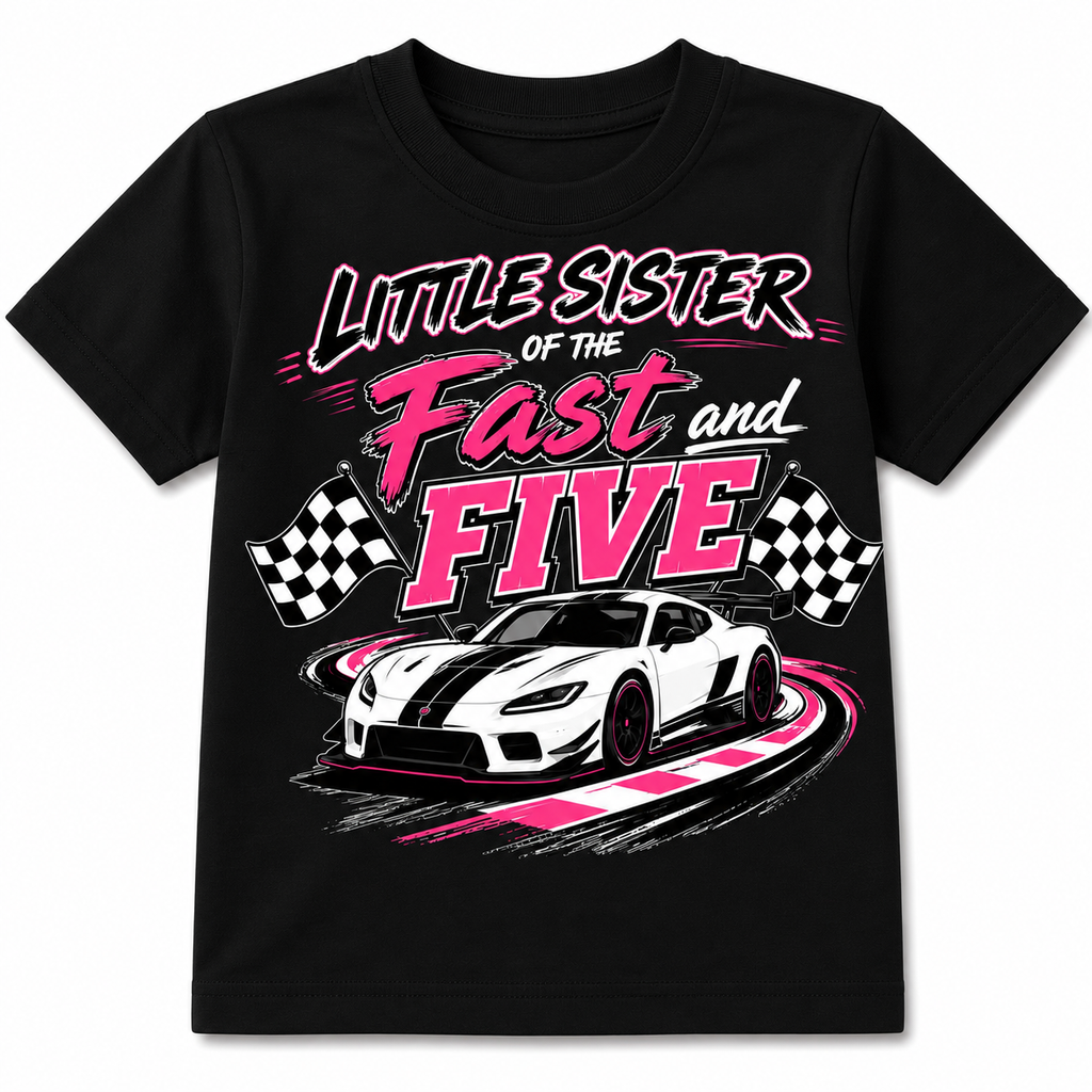 Brother of the Fast and Five Kids T-Shirt – Racing Birthday Party Tee