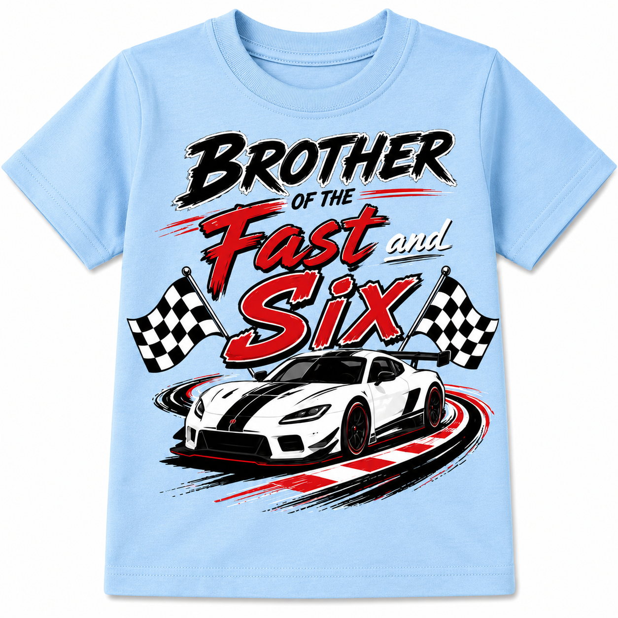 Brother of the Fast and Five Kids T-Shirt – Racing Birthday Party Tee