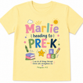 Personalized Heading to Pre-K Kids Tee | Custom Name Back to School Shirt