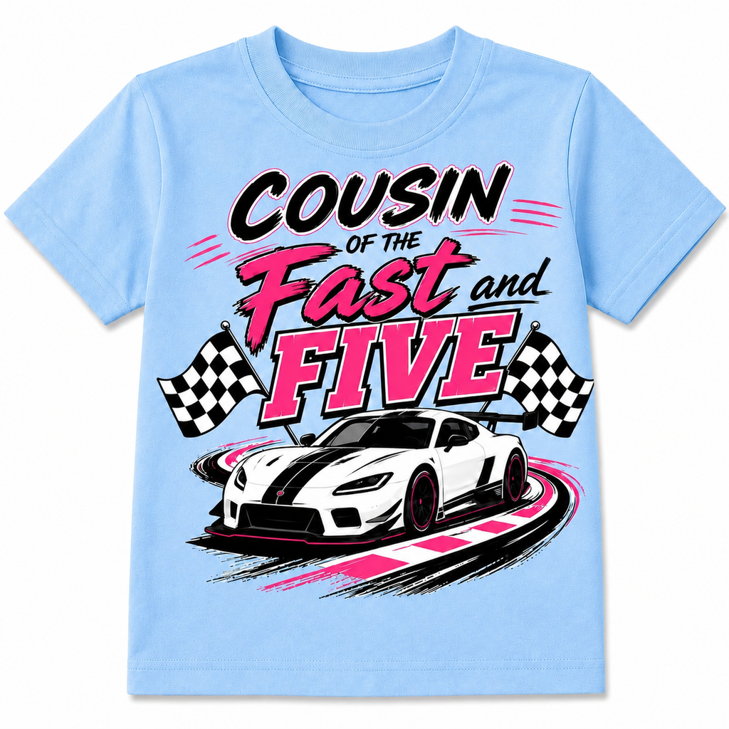 Brother of the Fast and Five Kids T-Shirt – Racing Birthday Party Tee