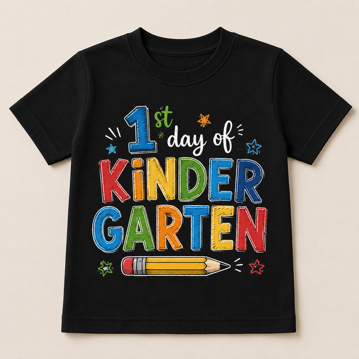 1st Day of Kindergarten Kids Tee | Back to School Shirt
