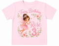 Personalized Fairy Birthday Girl Shirt | Custom Name & Age Toddler Tee
