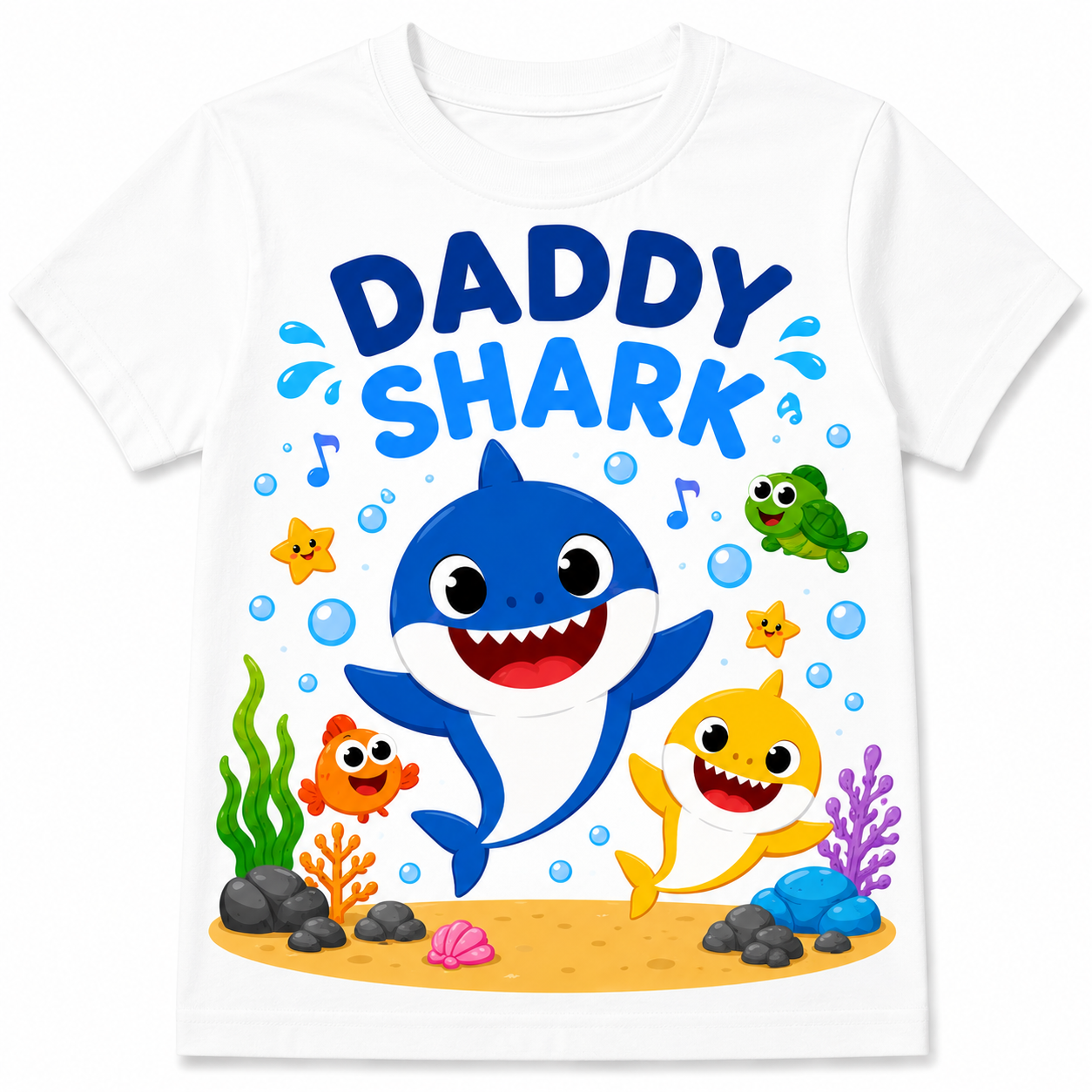 Mommy Shark Birthday Shirt – Family Matching Baby Shark Party Tee for Mommy, Daddy, Grandma, Grandpa, Uncle & Auntie
