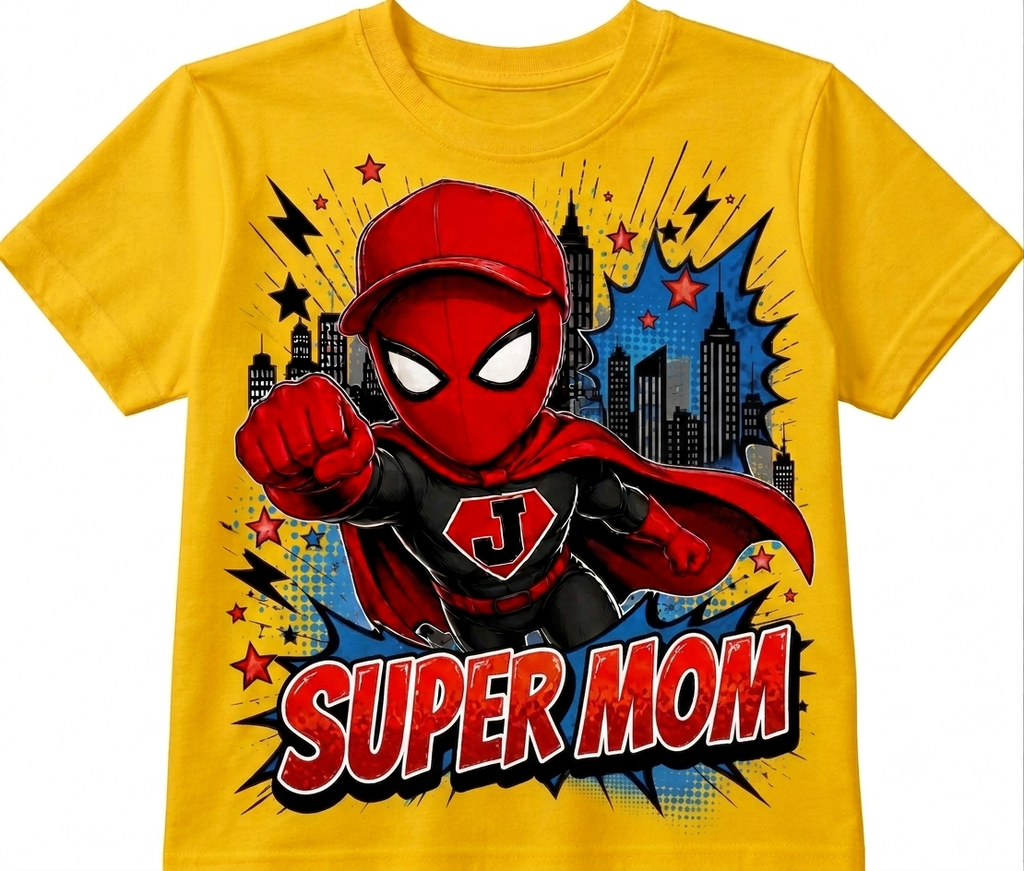 Super Family Superhero Matching Shirts – Personalized custom Birthday Tee for Mom, Dad, Uncle, Aunt, Grandma & Grandpa