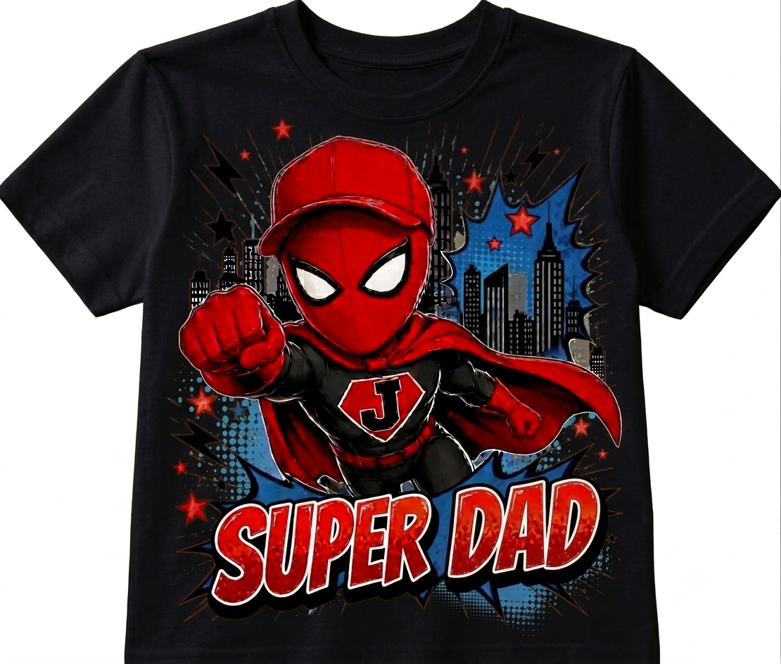 Super Family Superhero Matching Shirts – Personalized custom Birthday Tee for Mom, Dad, Uncle, Aunt, Grandma & Grandpa