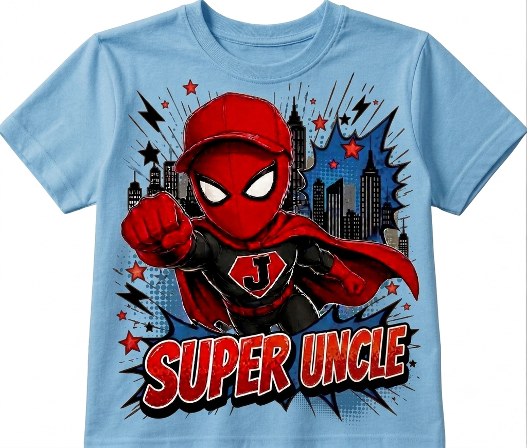 Super Family Superhero Matching Shirts – Personalized custom Birthday Tee for Mom, Dad, Uncle, Aunt, Grandma & Grandpa
