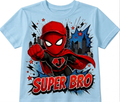 Super Bro, Super Sis & Super Best Friend Shirt – Personalized Spider-Man Inspired Birthday Squad Tee