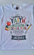 Personalized Christian Back to School - Joshua 1:9 Kids Shirt - First Day Back to School