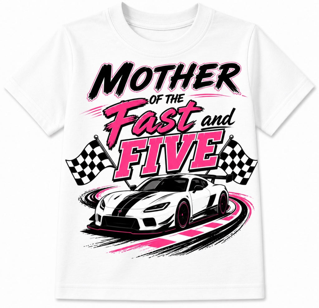 Family Matching Personalized Name & Age Racetrack Birthday Unisex Adult Shirts