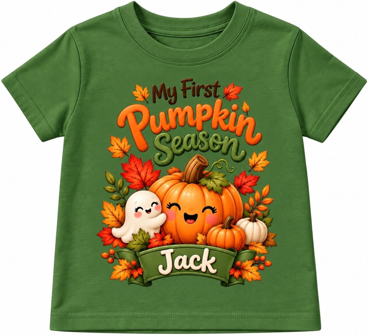 My First Pumpkin Season Personalized Boy style and Girl style Fall/Halloween t-shirt