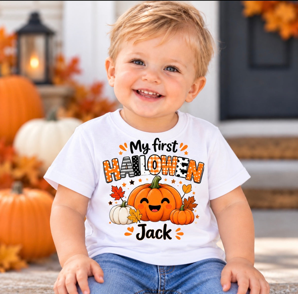 My First Halloween Personalized kids t-shirt in Boy style and Girl style