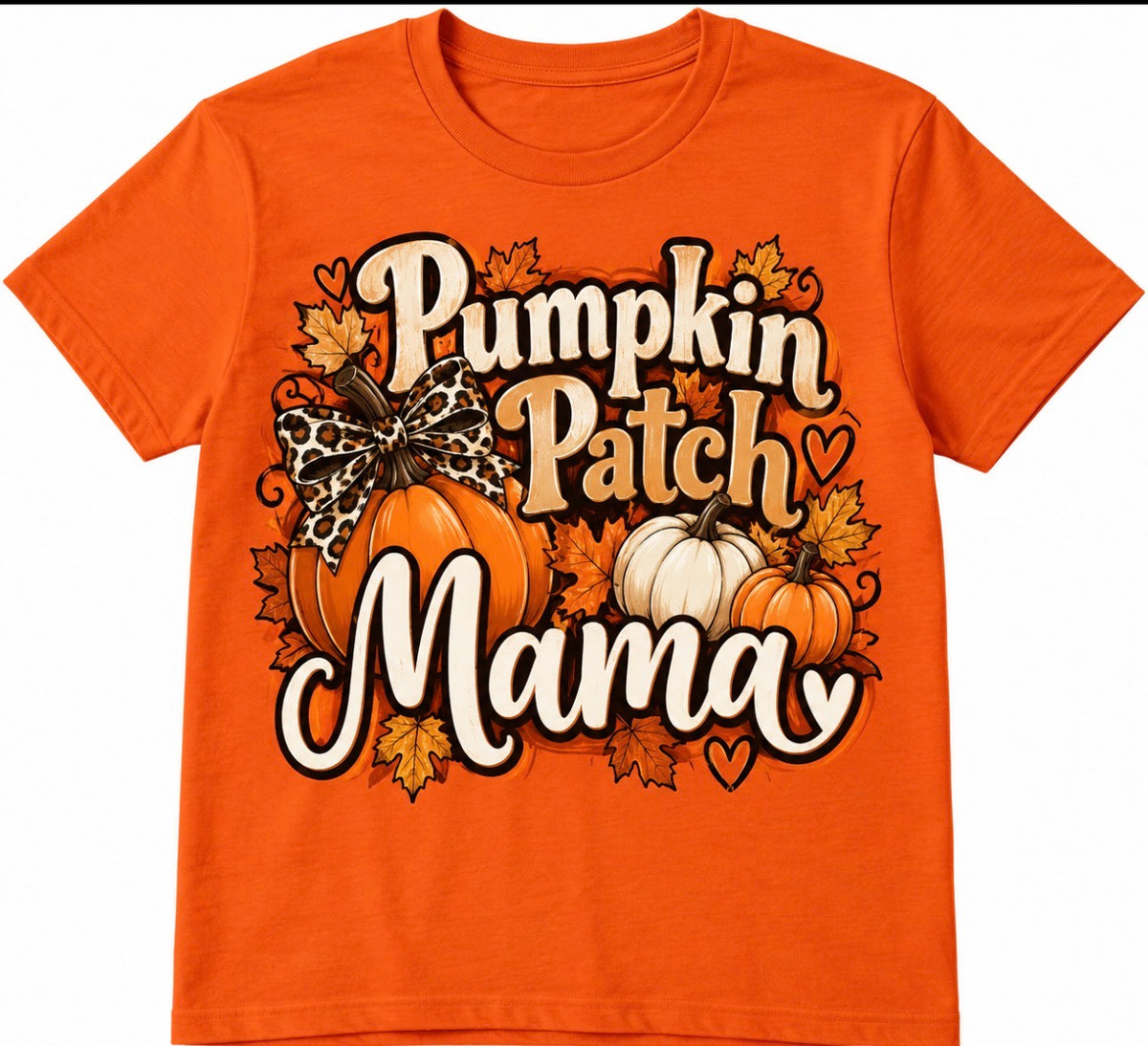 Family Matching Pumpkin Patch Crew Mom, Dad, Boy style and Girl style Fall T-Shirts