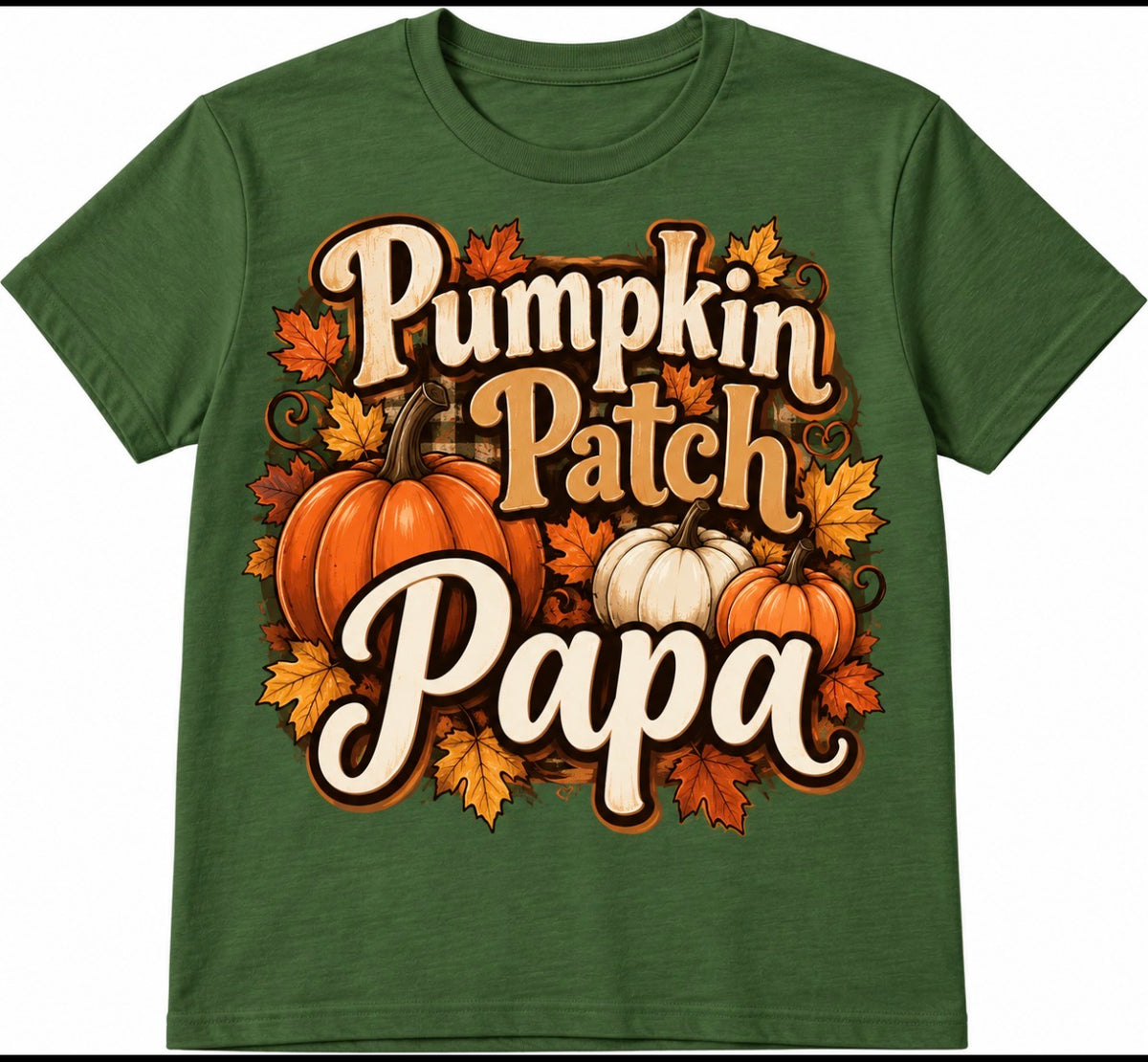 Family Matching Pumpkin Patch Crew Mom, Dad, Boy style and Girl style Fall T-Shirts