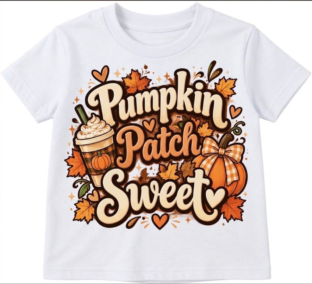 Family Matching Pumpkin Patch Crew Mom, Dad, Boy style and Girl style Fall T-Shirts