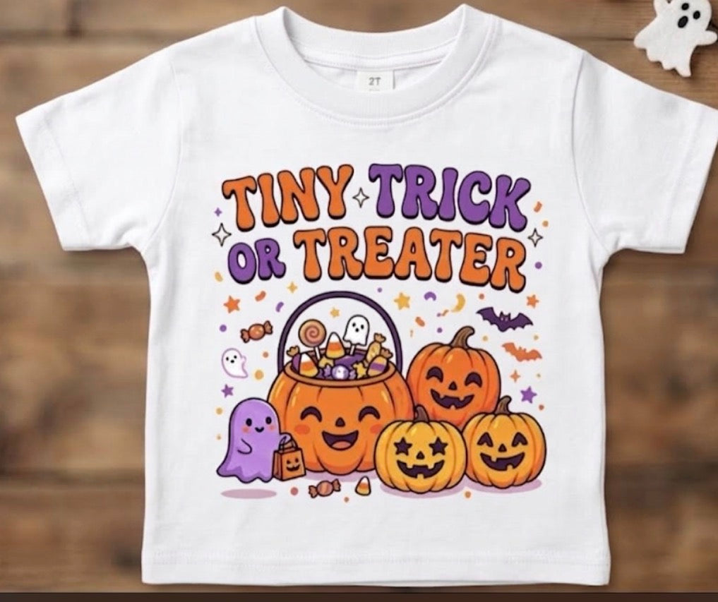 Tiny Trick or Treater Kids Fall / Halloween T-Shirt