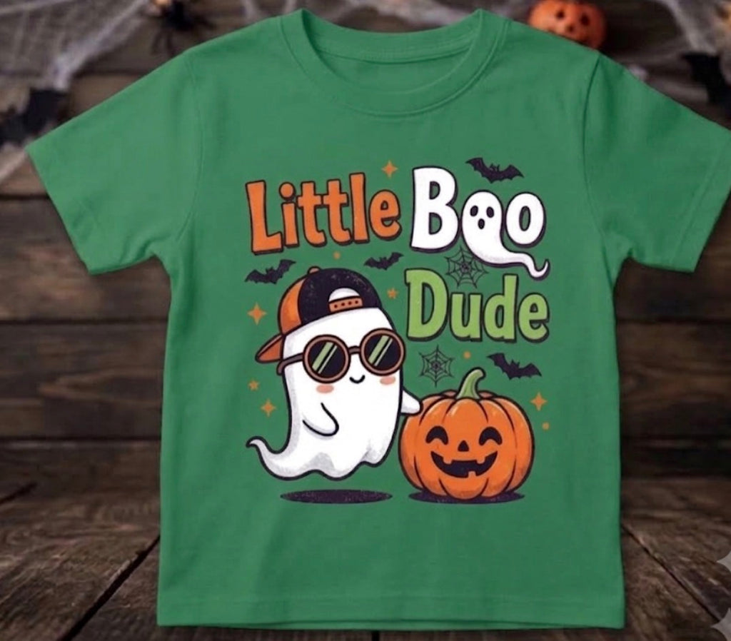 Little Boo Dude Halloween Toddler Boy T-Shirt