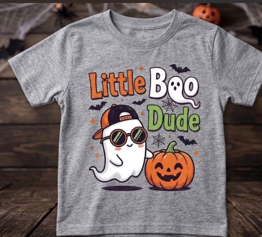 Little Boo Dude Halloween Toddler Boy T-Shirt