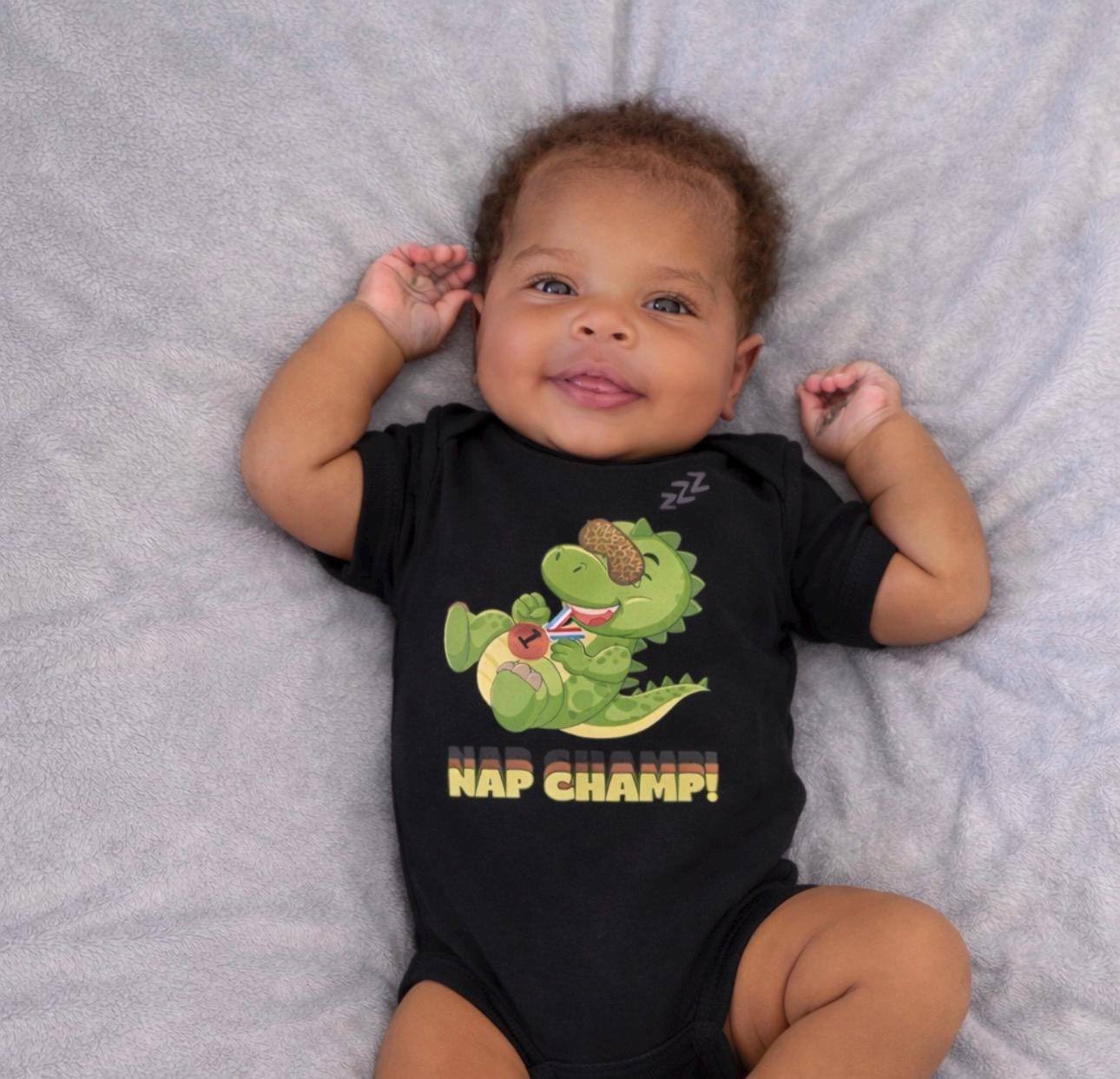 Baby Onesie - Nap Champ Dinosaur