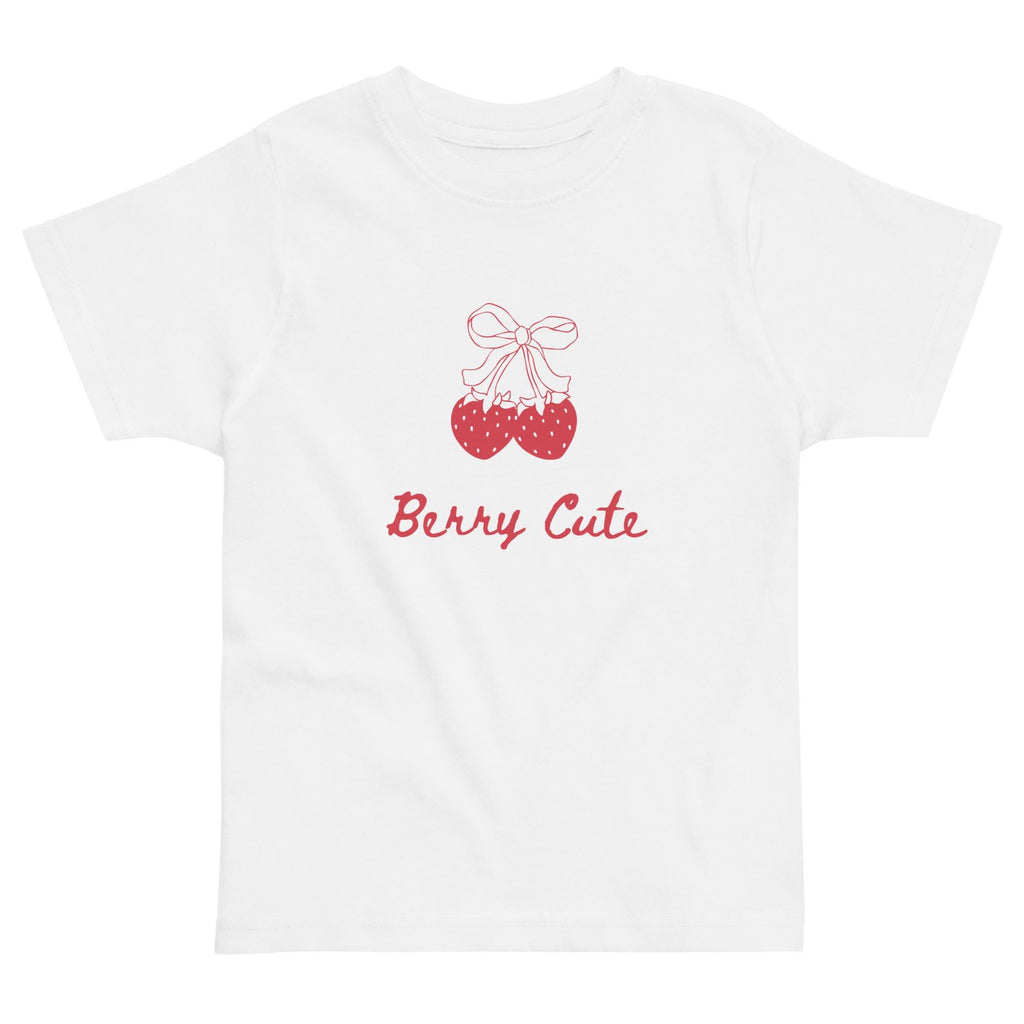 Toddler (Berry Cute) Strawberry jersey t-shirt