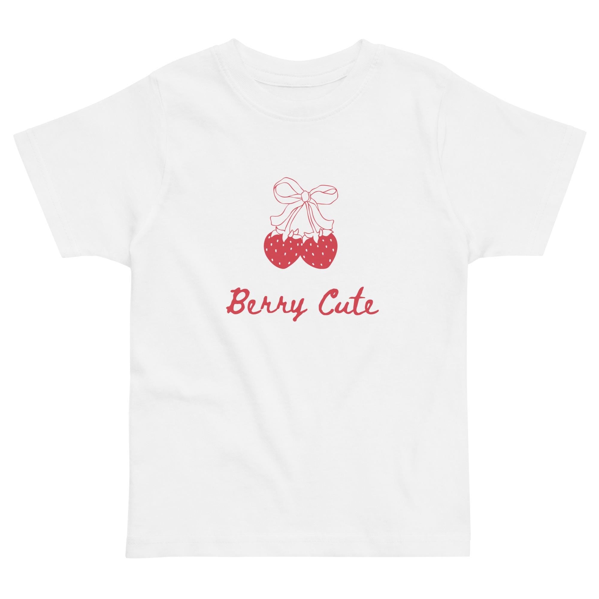 Toddler (Berry Cute) Strawberry jersey t-shirt