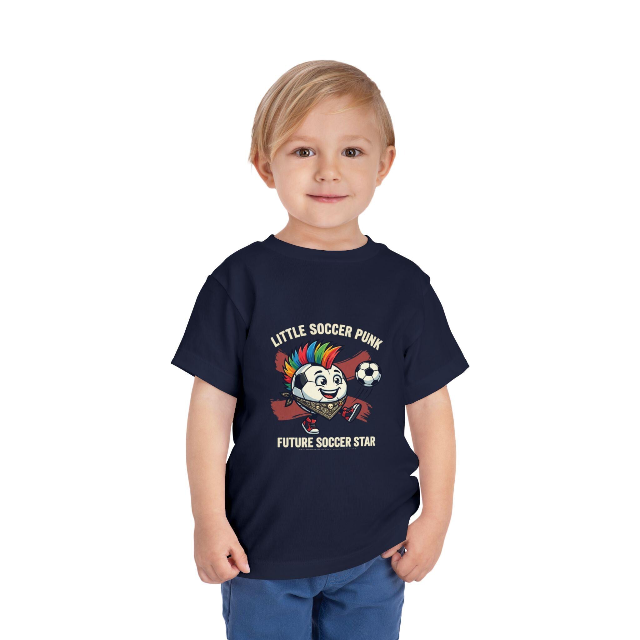 Little Soccer Punk Toddler Tee | Future Star Kids Soccer Shirt