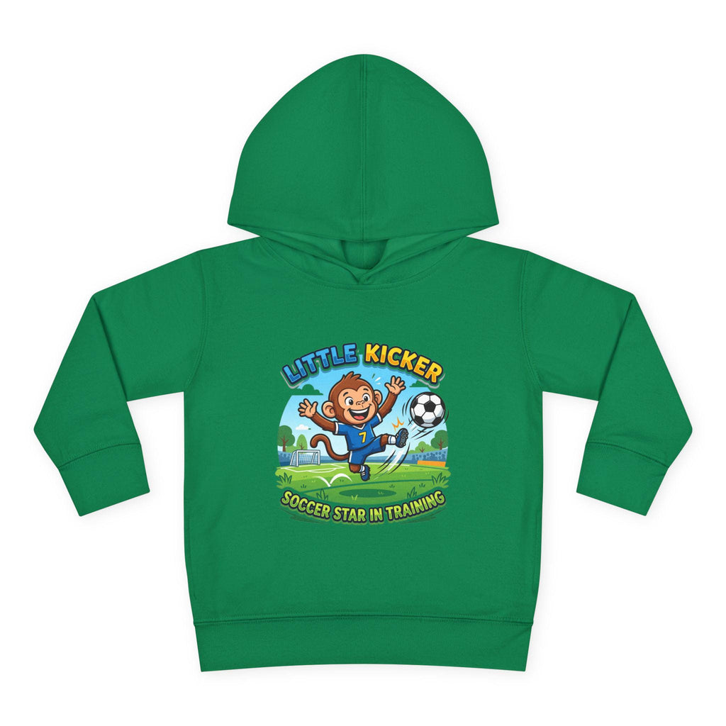Little Kicker Monkey Soccer Hoodie | Toddler Unisex Pullover