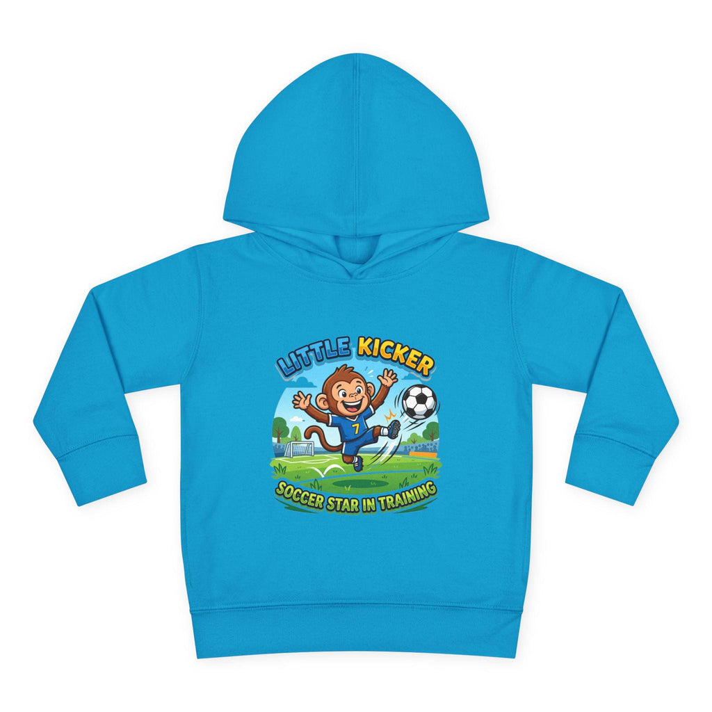 Little Kicker Monkey Soccer Hoodie | Toddler Unisex Pullover
