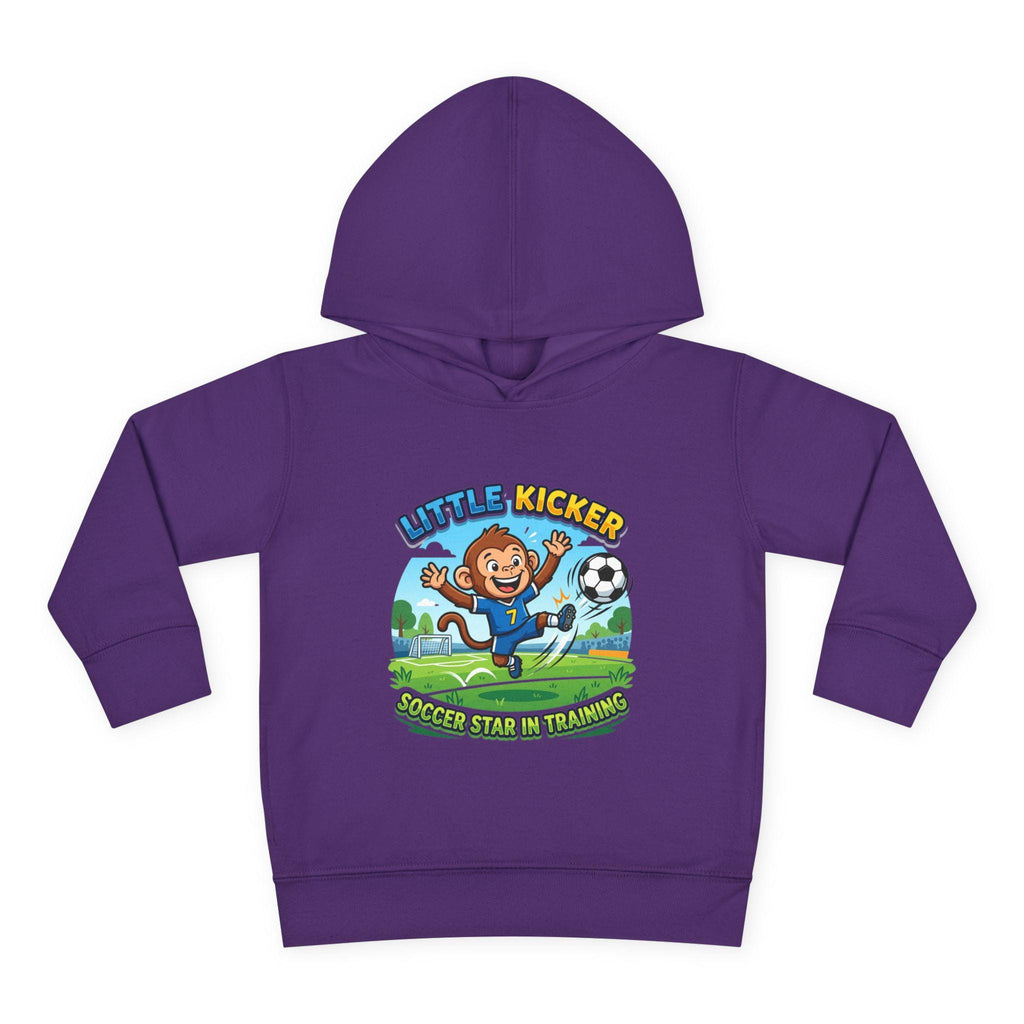 Little Kicker Monkey Soccer Hoodie | Toddler Unisex Pullover