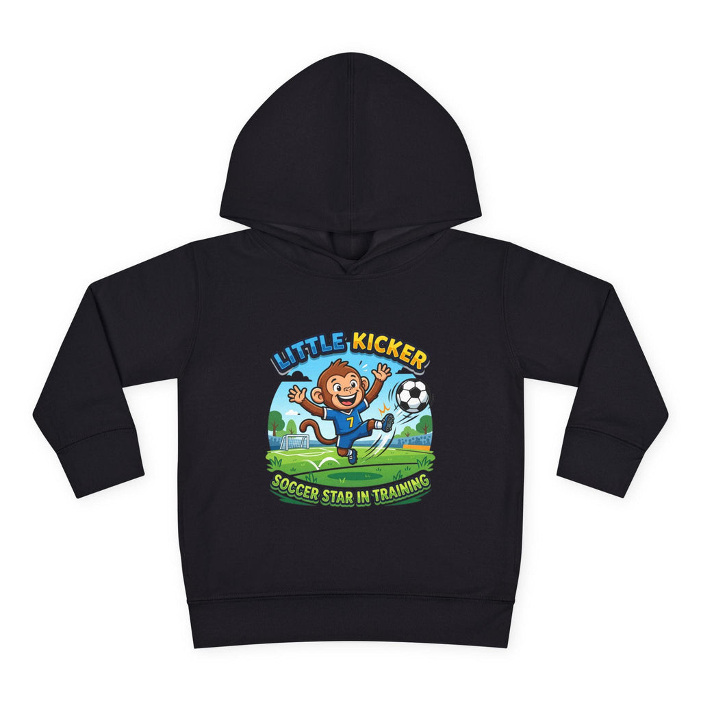 Little Kicker Monkey Soccer Hoodie | Toddler Unisex Pullover