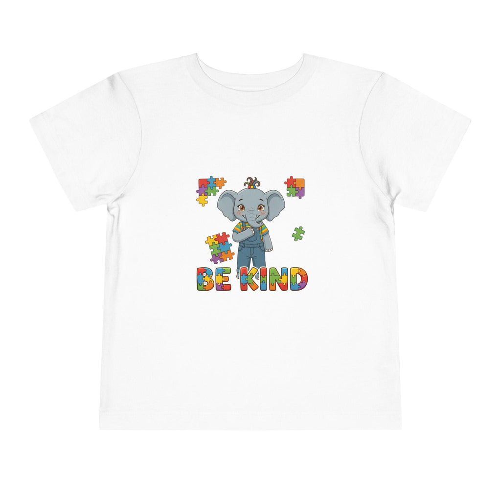 Toddler Elephant Puzzle Tee | Autism Awareness, Be Kind Shirt