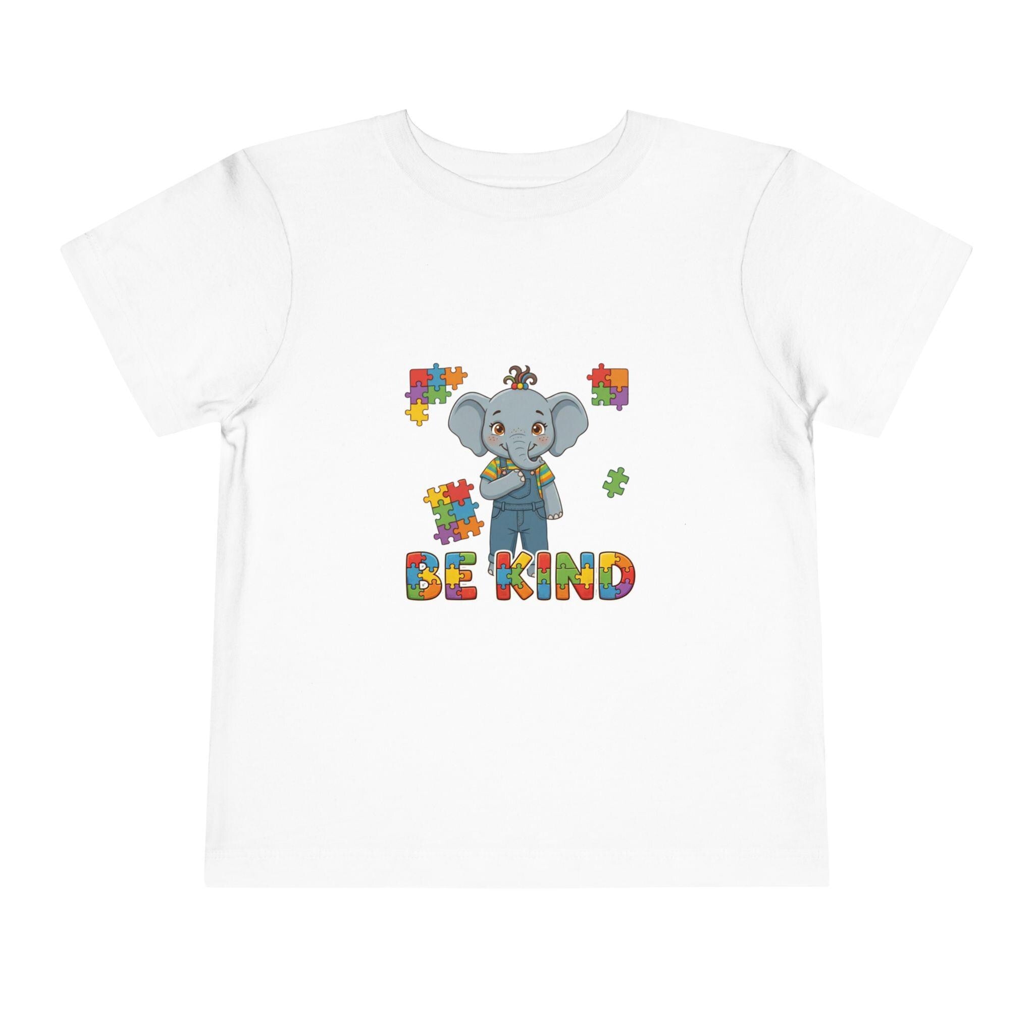 Toddler Elephant Puzzle Tee | Autism Awareness, Be Kind Shirt