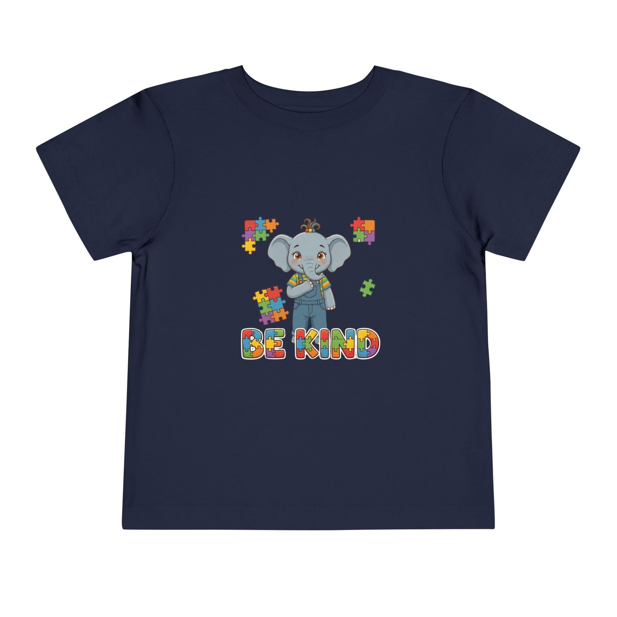 Toddler Elephant Puzzle Tee | Autism Awareness, Be Kind Shirt