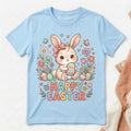 Happy Easter Bunny Floral Toddler girl T-shirt