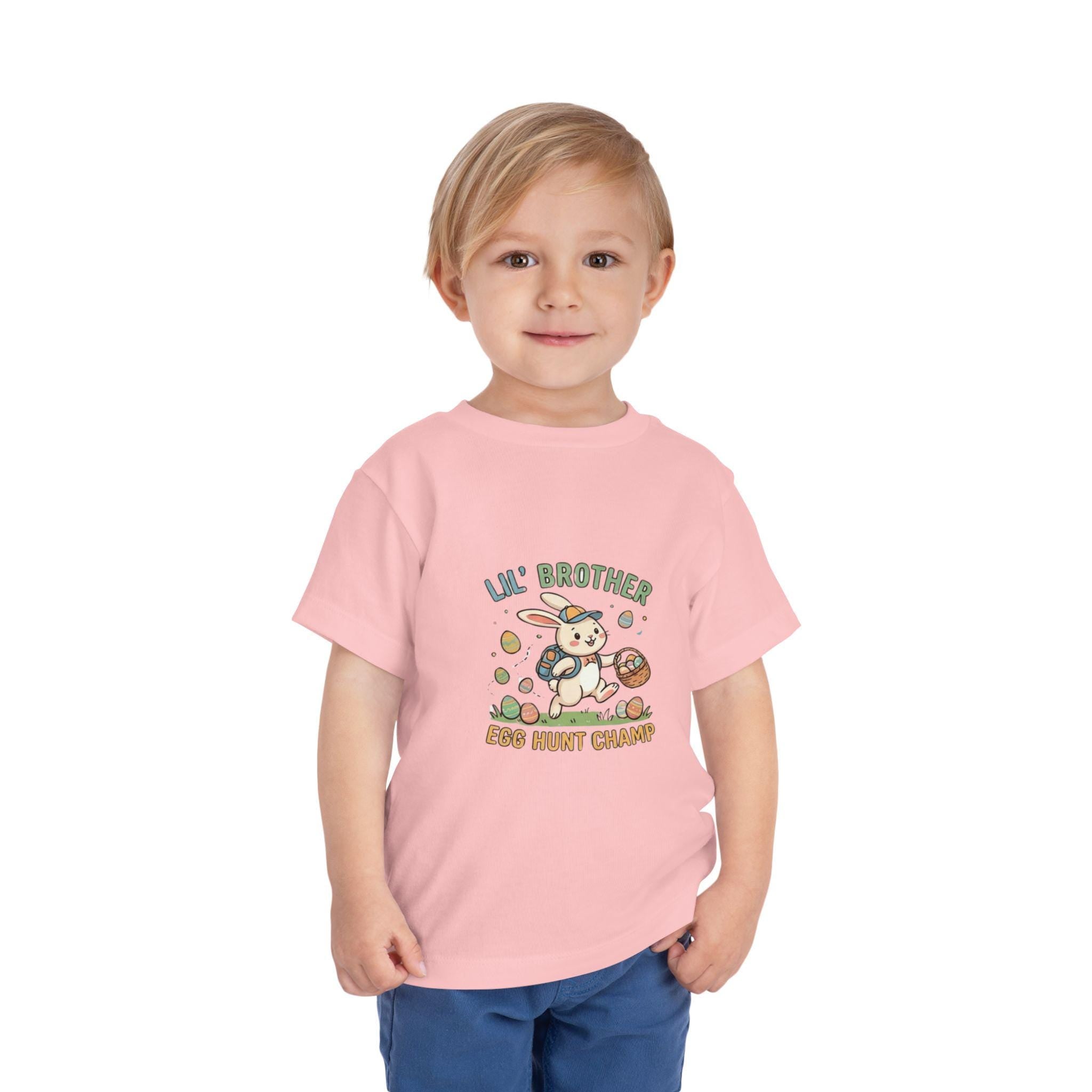 Lil Brother Egg Hunt Tee | Easter Bunny Toddler Shirt