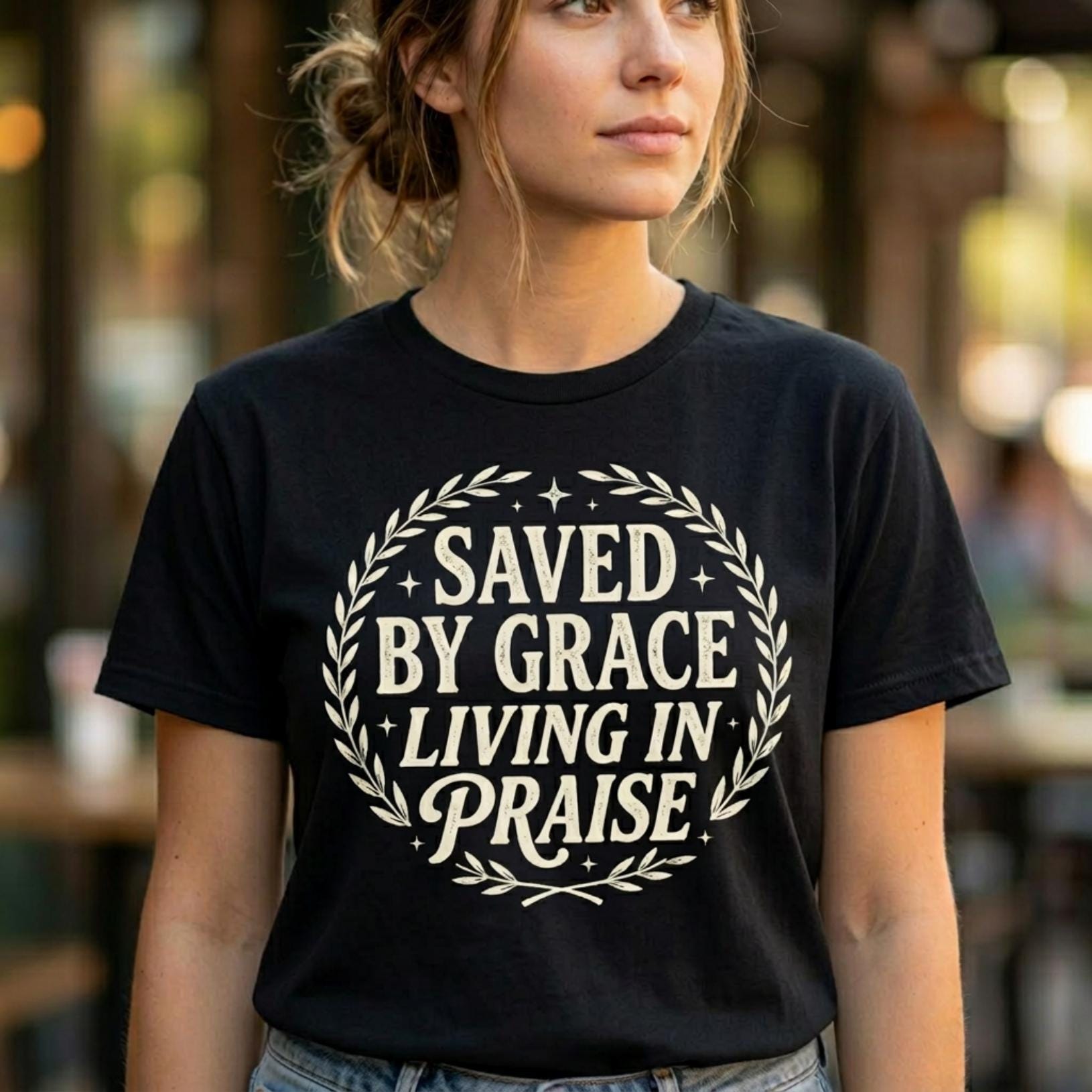Saved by Grace Living In Praise Classic Unisex T-shirt