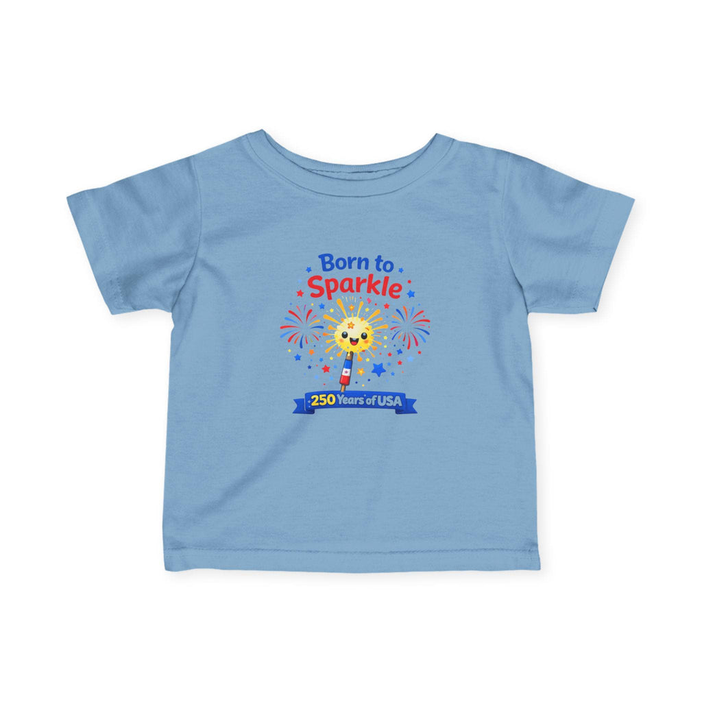 Born to Sparkle Tee | 250 Years of USA fireworks kids t-shirt