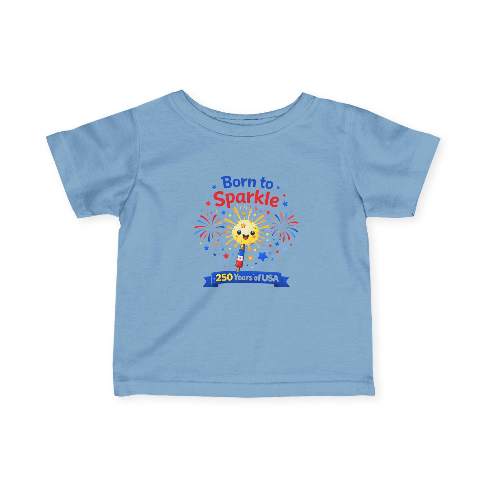 Born to Sparkle Tee | 250 Years of USA fireworks kids t-shirt