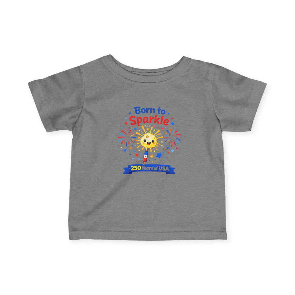 Born to Sparkle Tee | 250 Years of USA fireworks kids t-shirt