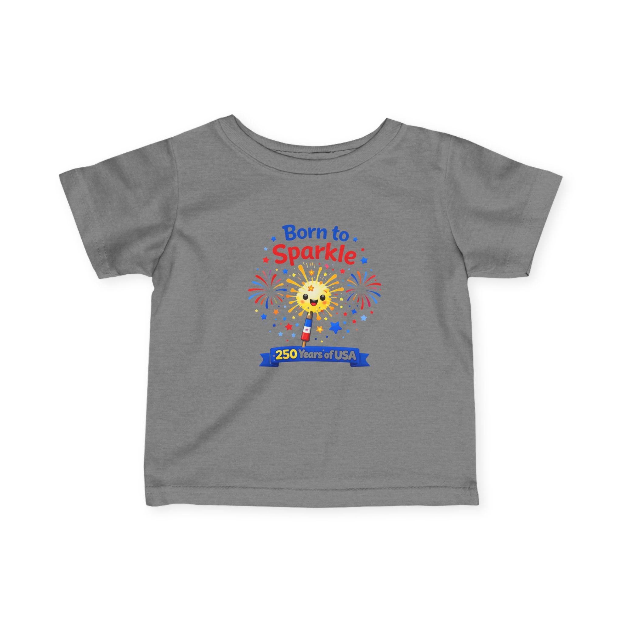 Born to Sparkle Tee | 250 Years of USA fireworks kids t-shirt