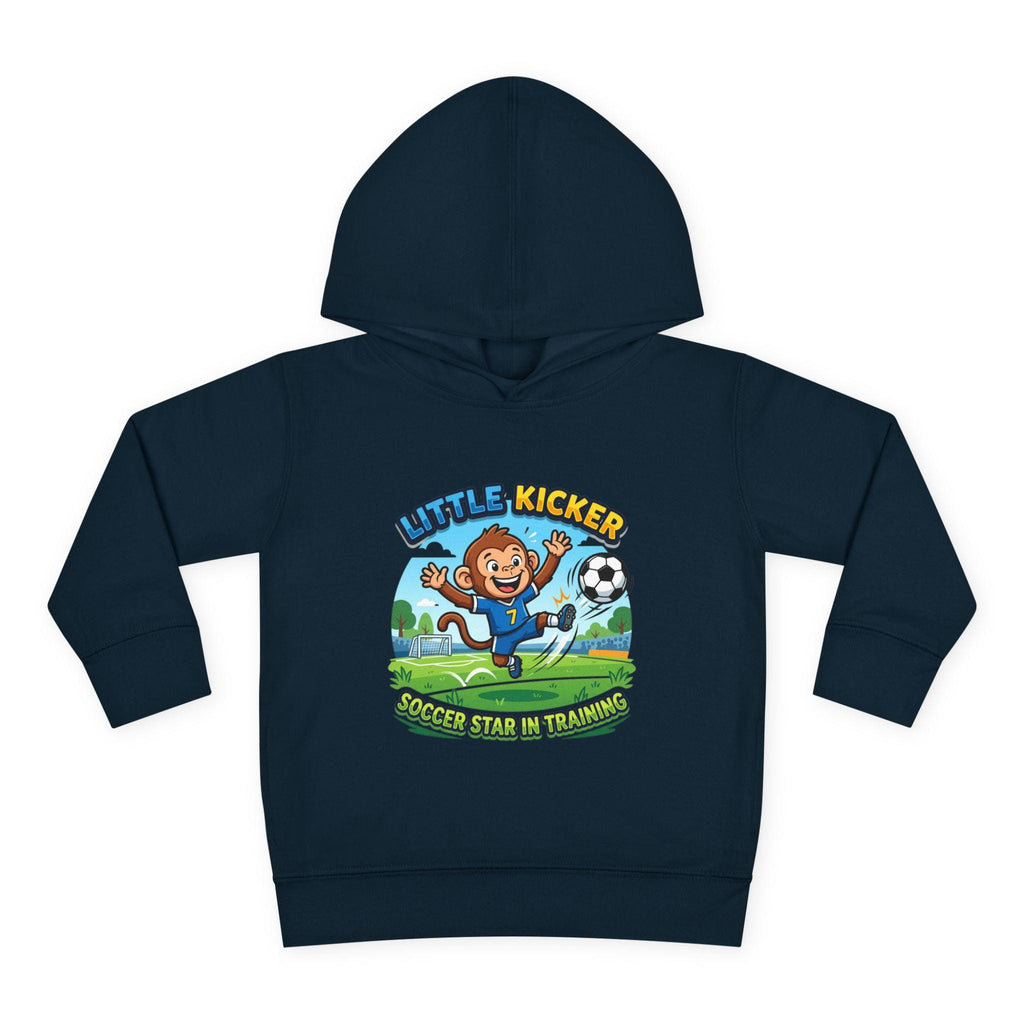 Little Kicker Monkey Soccer Hoodie | Toddler Unisex Pullover