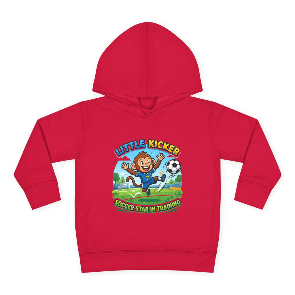 Little Kicker Monkey Soccer Hoodie | Toddler Unisex Pullover
