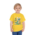 Dino in Bunny Ears On The Hunt Toddler Tee | Easter Egg Hunt Shirt