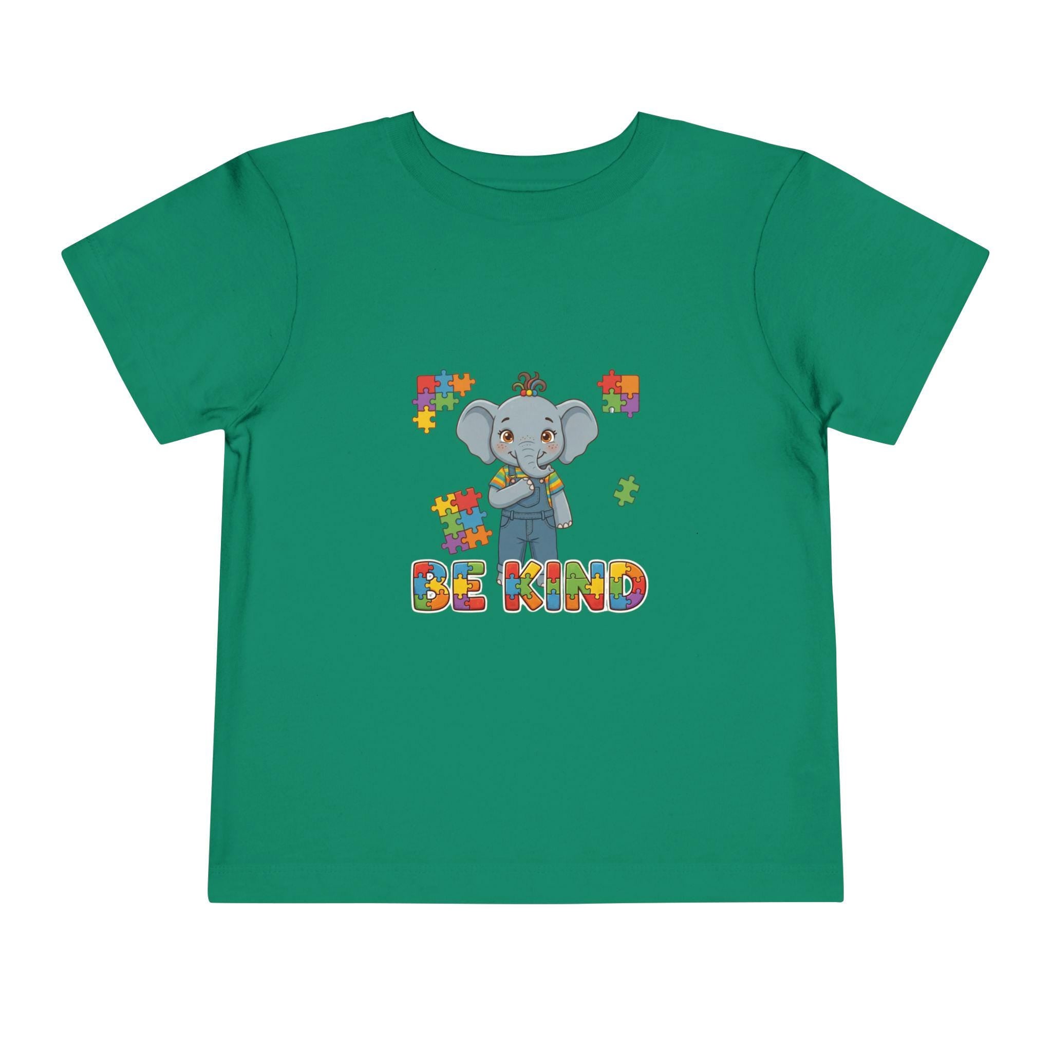 Toddler Elephant Puzzle Tee | Autism Awareness, Be Kind Shirt