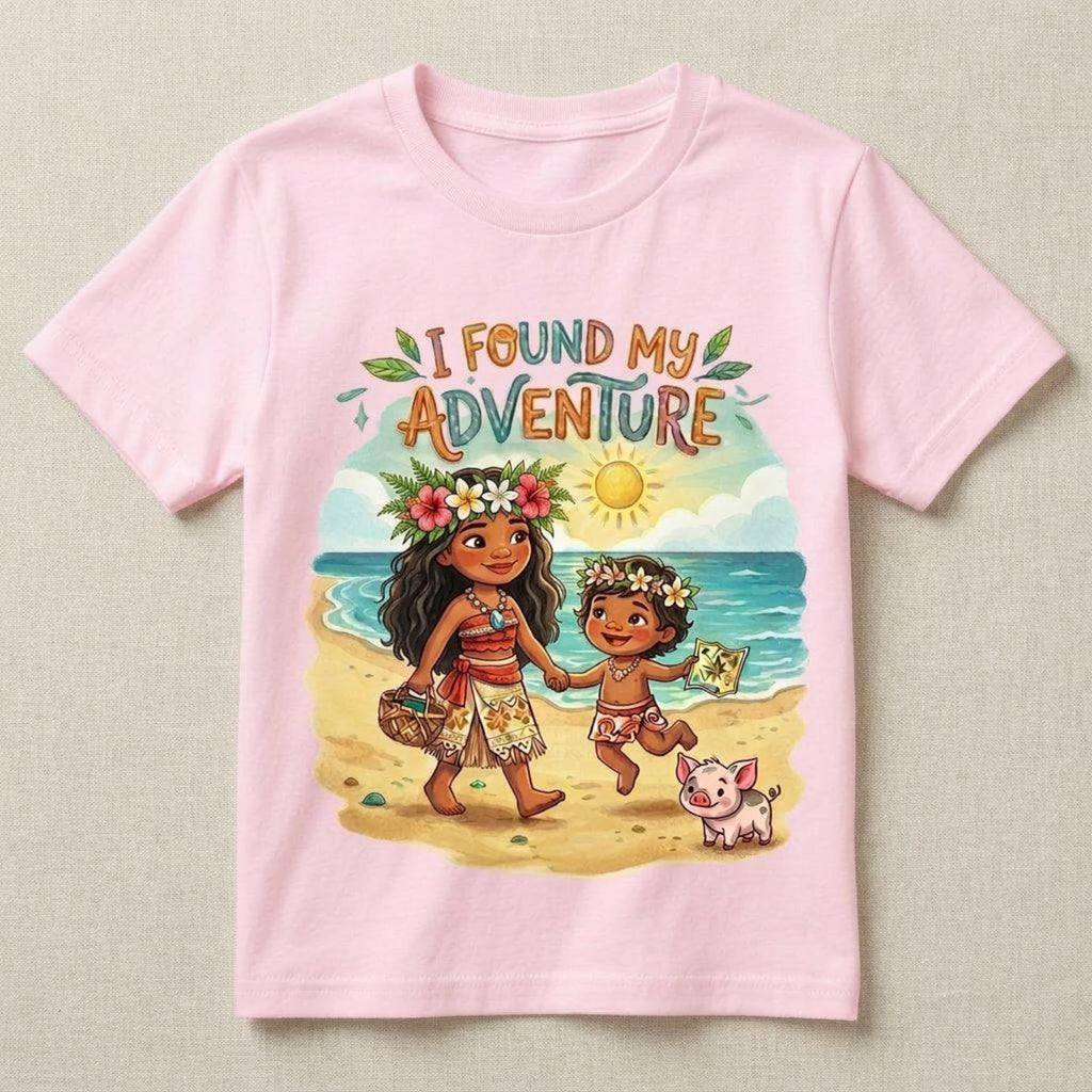 Mommy&Me Big Sister/Little sister "I Found My Adventure"Matching Woman Youth Shirt