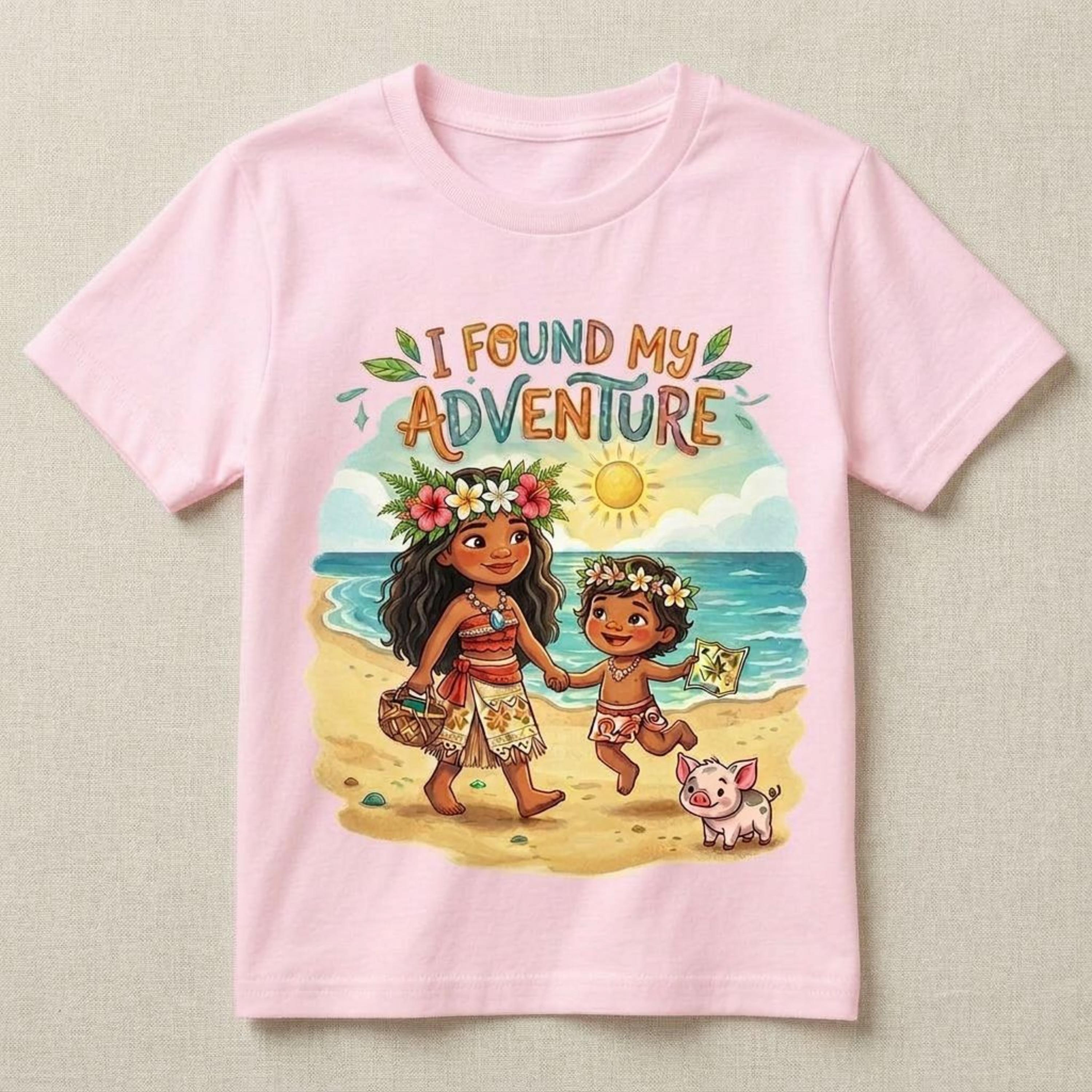 Mommy&Me Big Sister/Little sister "I Found My Adventure"Matching Woman Youth Shirt
