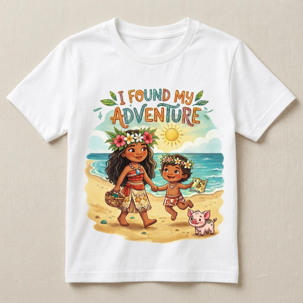 Mommy&Me Big Sister/Little sister "I Found My Adventure"Matching Woman Youth Shirt